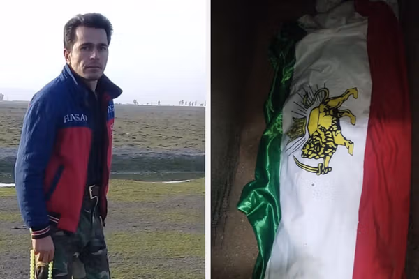 آخرین وصیت یک معترض: مرا پیچیده در پرچم شیر و خورشید دفن کنید