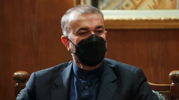 Iranian foreign minister Hossein Amir-Abdollahian in Beirut on March 24, 2022