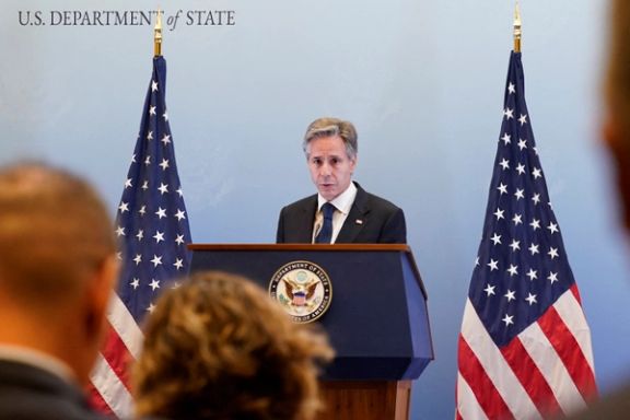 U.S. Secretary of State Antony Blinken speaks during a press conference, in Tel Aviv, Israel October 12, 2023.