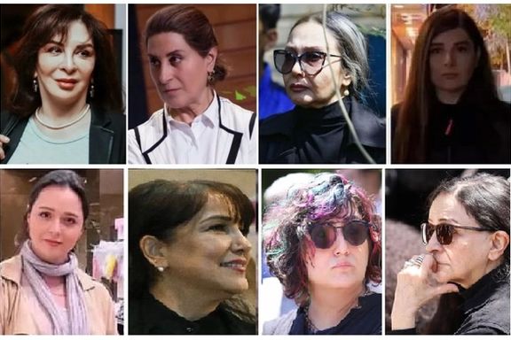 Iranian actresses banned from work by the clerical regime.