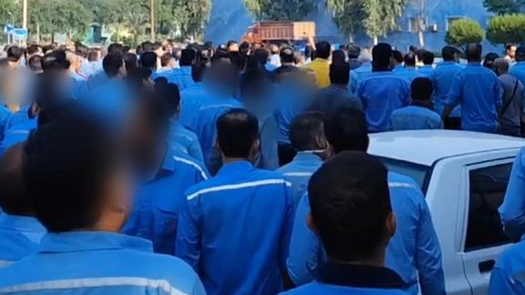اعتصاب و تجمع اعتراضی کارگران گروه فولاد اهواز به هشتمین روز رسید