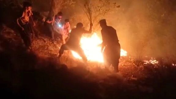 فرماندار لنده: جنگلهای کوه سفید استان کهگیلویه و بویراحمد در آتش میسوزد