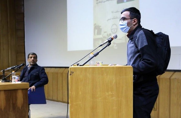 Zarghami at Sharif University on Nov. 7, 2022