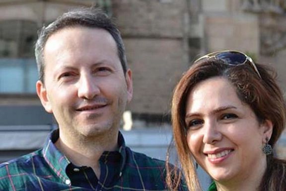 Dr. Djalali and his wife before he was taken hostage in 2016 by the Islamic Republic.