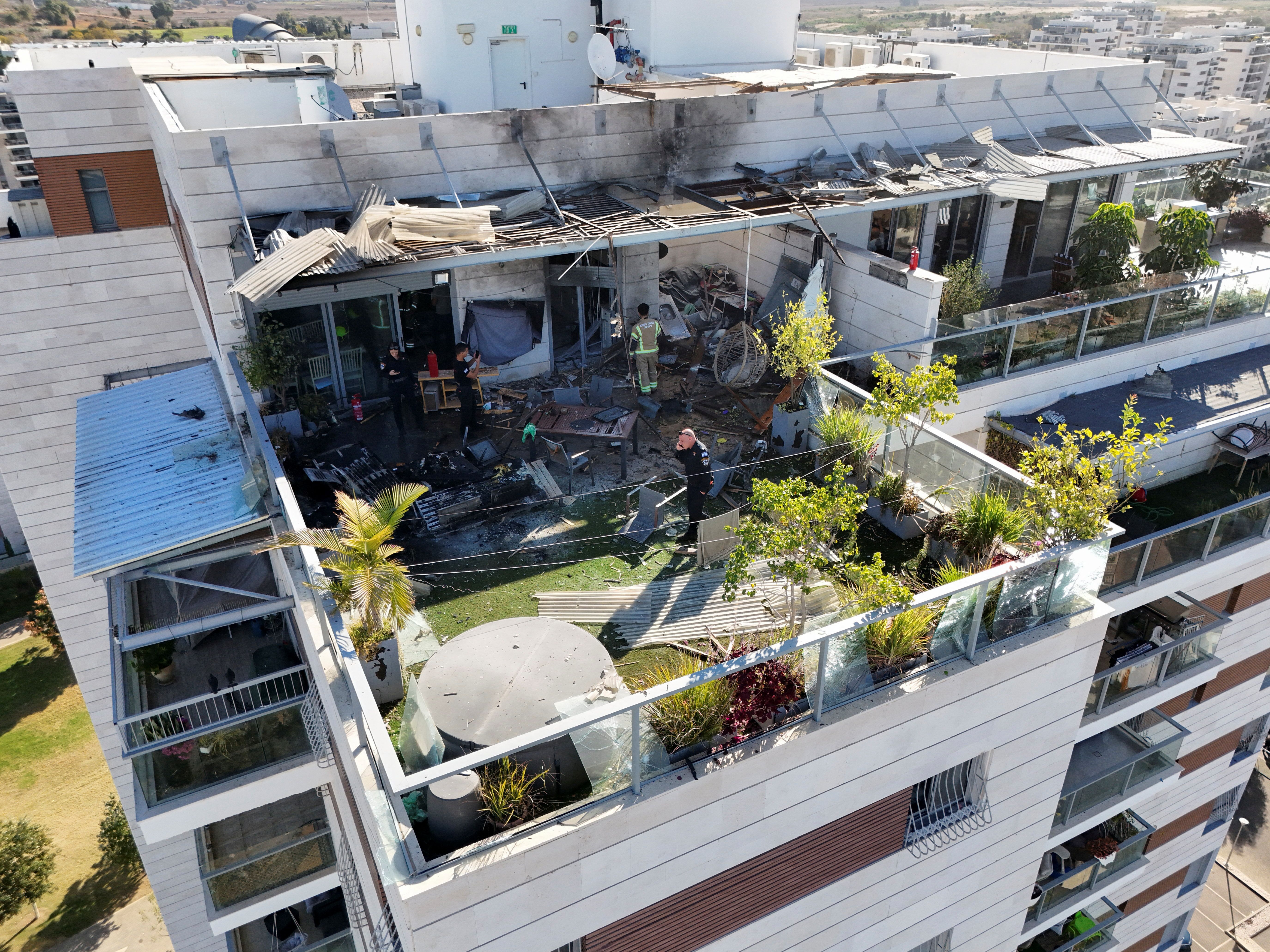 پهپاد پرتاب شده از یمن به ساختمانی در اسرائیل اصابت کرد  