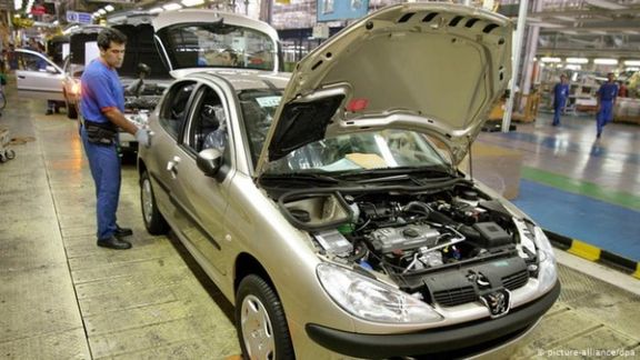 An Iranian car assembly plant, where older copies of European and Asian cars are produced.