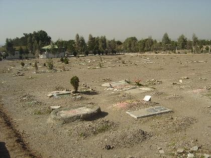 A view from Khavaran cemetery in the capital Tehran