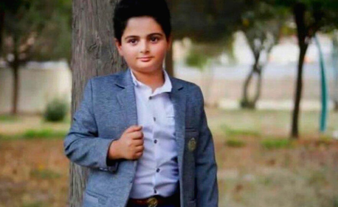 Kian Pirfalak, a nine-year-old boy who was killed in the city of Izeh in Khuzestan province (undated)
