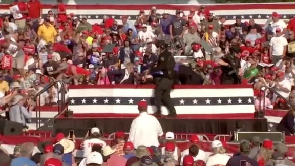 کارزار ترامپ: حال او خوب است؛ از واکنش سریع سرویسهای امنیتی متشکریم