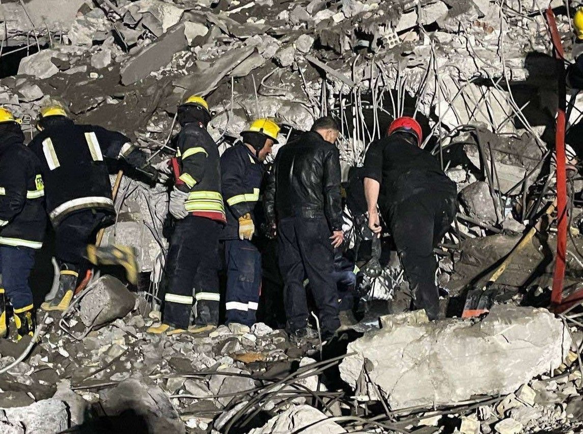 Destruction in Erbil by Iranian ballistic missiles. January 15, 2024