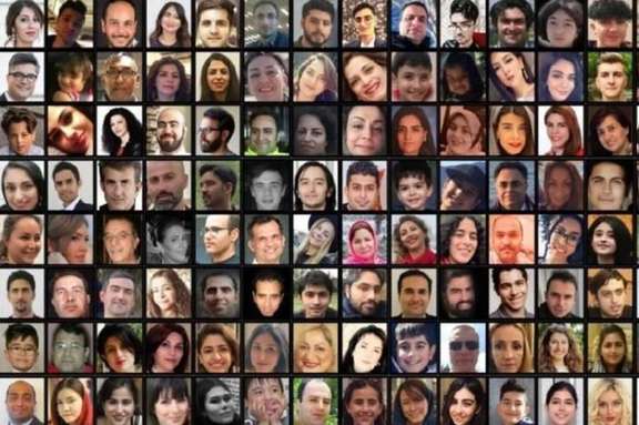 Victims who died when Iran shot down a Ukrainian passenger plane over Tehran.