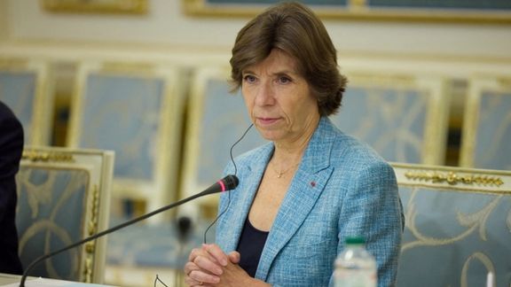 French Foreign Minister Catherine Colonna attends a meeting with Ukraine's President Volodymyr Zelenskiy, amid Russia's attack on Ukraine, in Kyiv, Ukraine September 27, 2022.