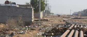 Pipeline in Iran's oil-producing Khuzestan province.