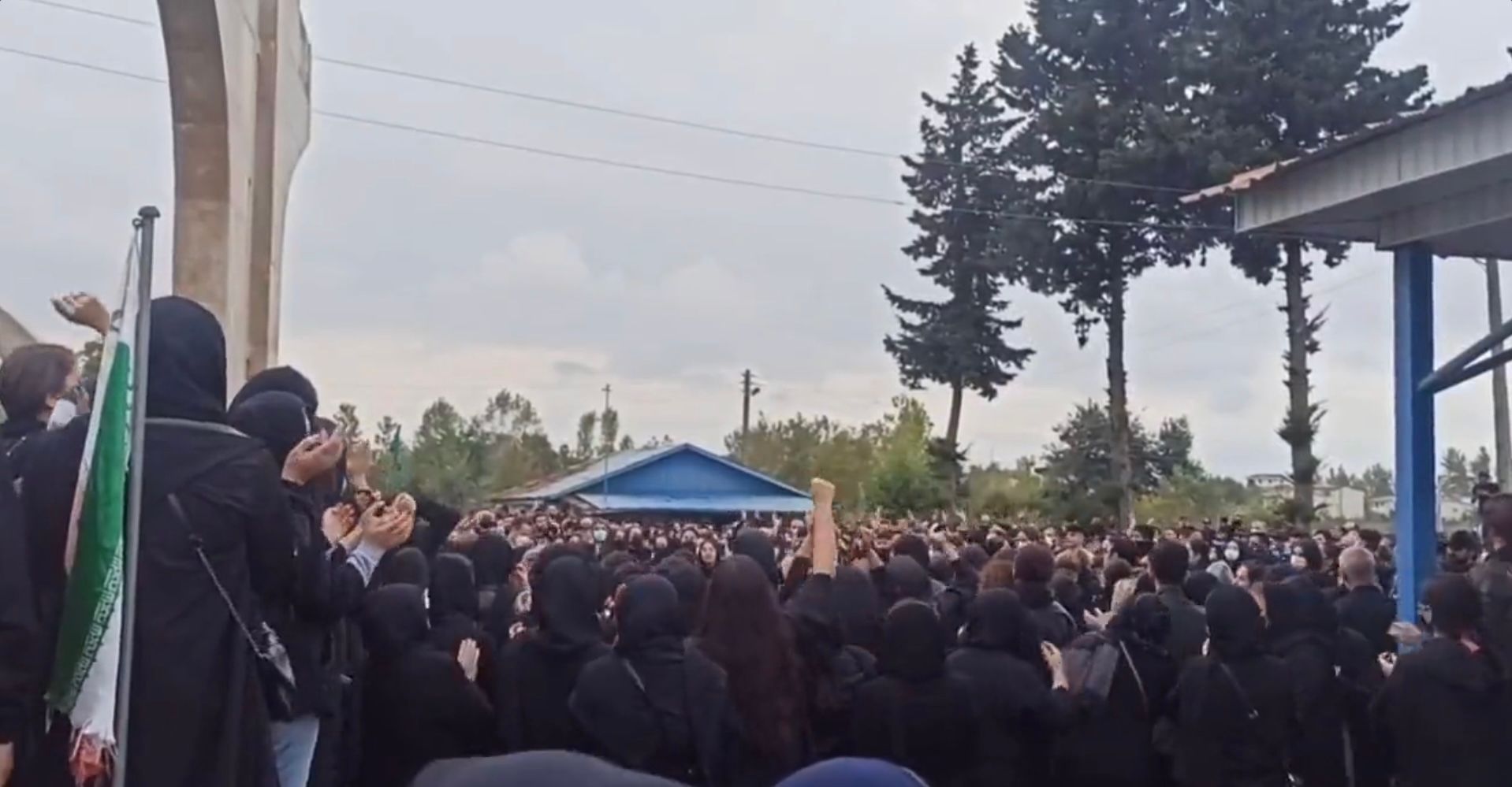 Iranians Continue Protests Wednesday After Nightfall 