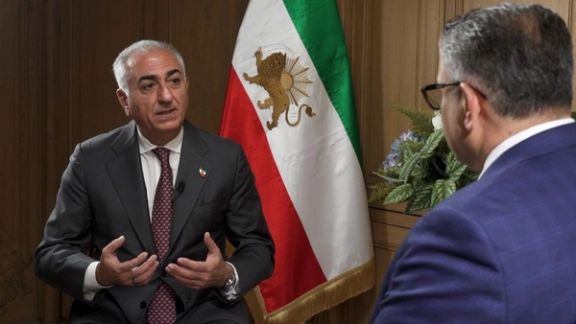 Iran's exiled prince Reza Pahlavi speaking to Iran International's Morad Vaisi on March 16, 2026.