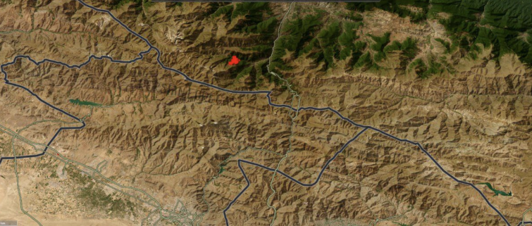 تصویر پهپادی از وسعت منطقه حریق در جنگل‌های الیت