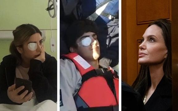 پست اینستاگرامی آنجلینا جولی از قربانیان شلیک به چشم در ایران