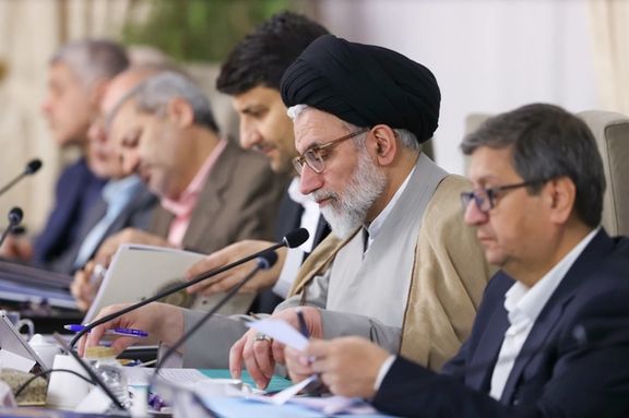 Iran's Intelligence Minister Esmail Khatib during a cabinet meeting in Tehran (October 2024)