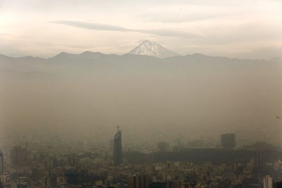 Heavy air pollution hangs over the Iranian capital, Tehran in November.