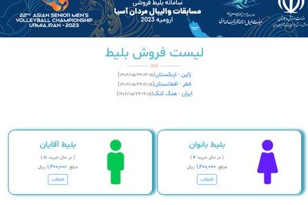 برگزاری مسابقات والیبال قهرمانی آسیا با حضور زنان