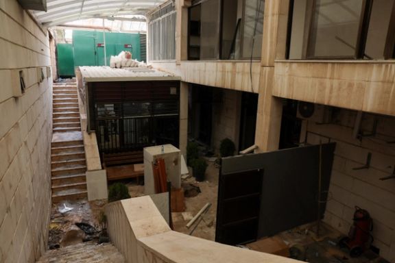 Pieces of shredded documents are scattered on the floor of the Iranian embassy in Damascus, Syria, December 16, 2024.