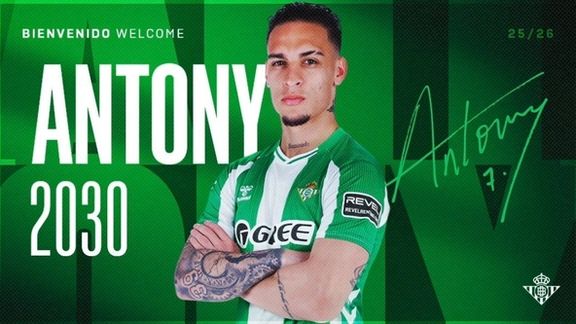 پایان کابوس منچستریونایتد؛ آنتونی به صورت دائمی به رئال بتیس پیوست