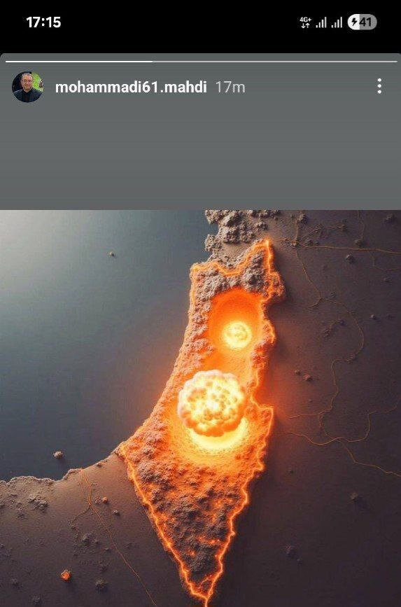 Iranian official posts image that appears to depict a nuclear strike on Israel