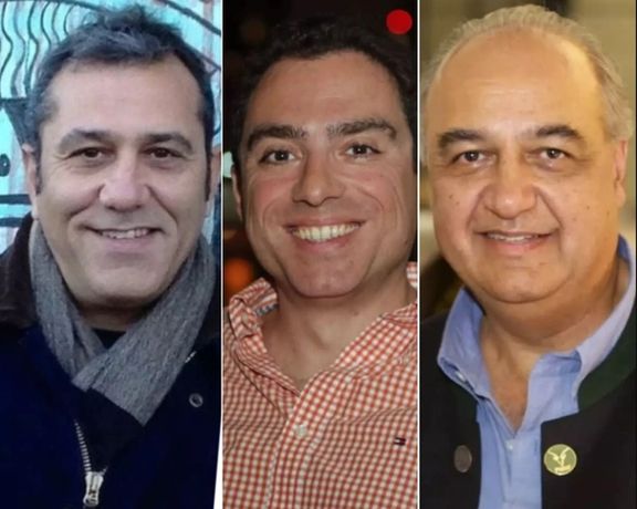US citizens held hostage in Iran (L-R) - Emad Sharghi, Siamak Namazi and Morad Tahbaz