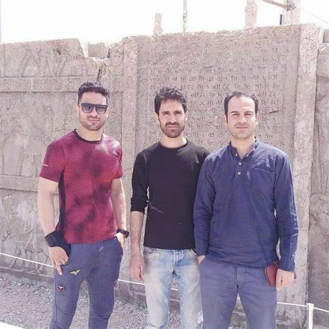 The Afkari brothers before their ordeal, with Navid on the left