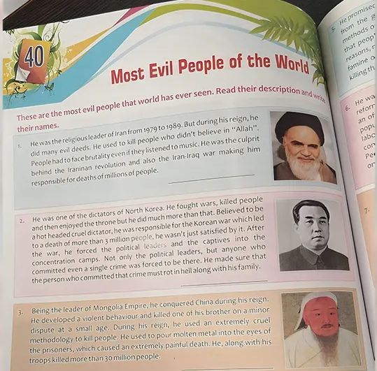 Indian Schoolbook Brands Khomeini As 'One Of World's Most Evil Men’