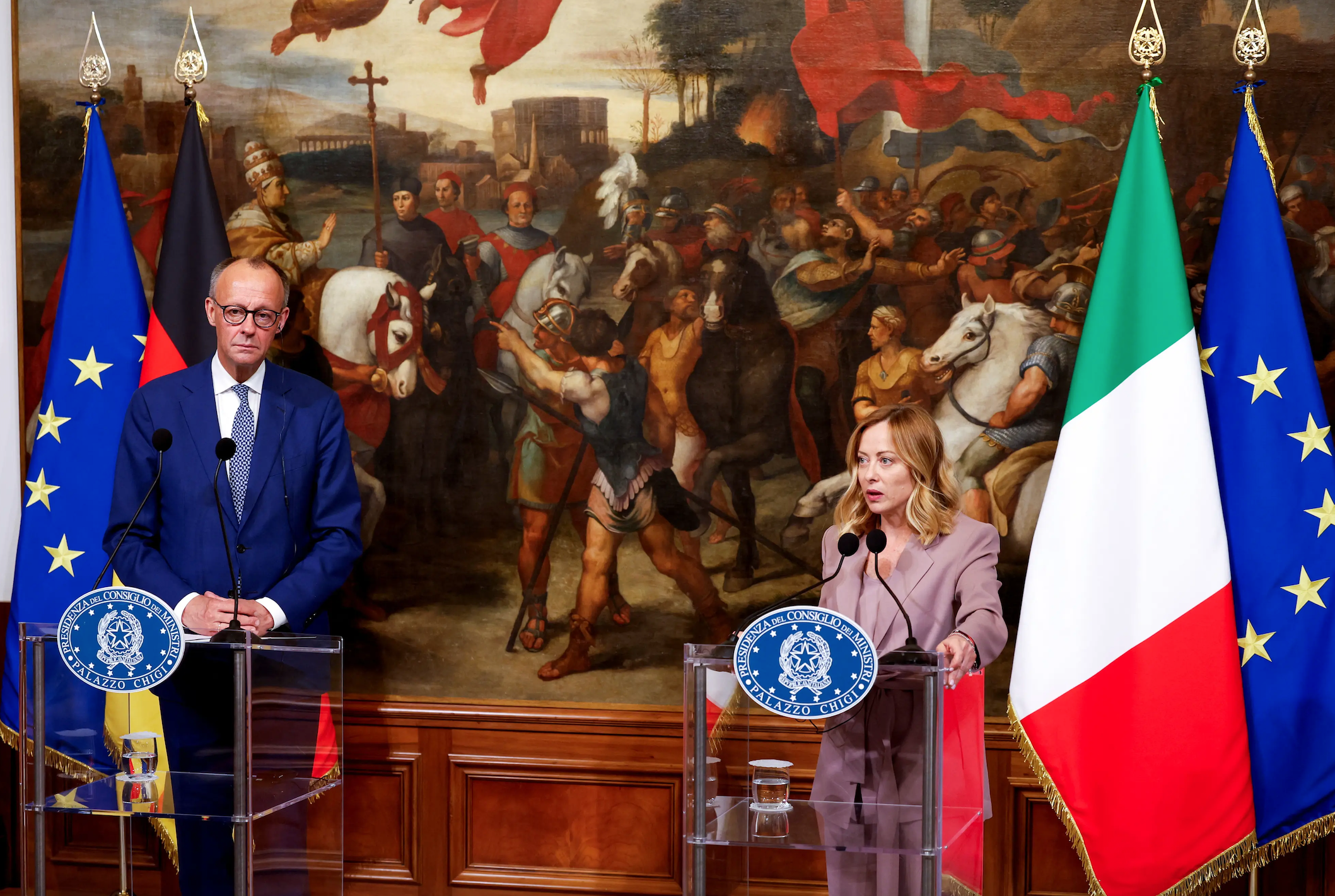 آلمان و ایتالیا: اروپا فعلا اعزام نیرو به اوکراین را بررسی نمی‌کند