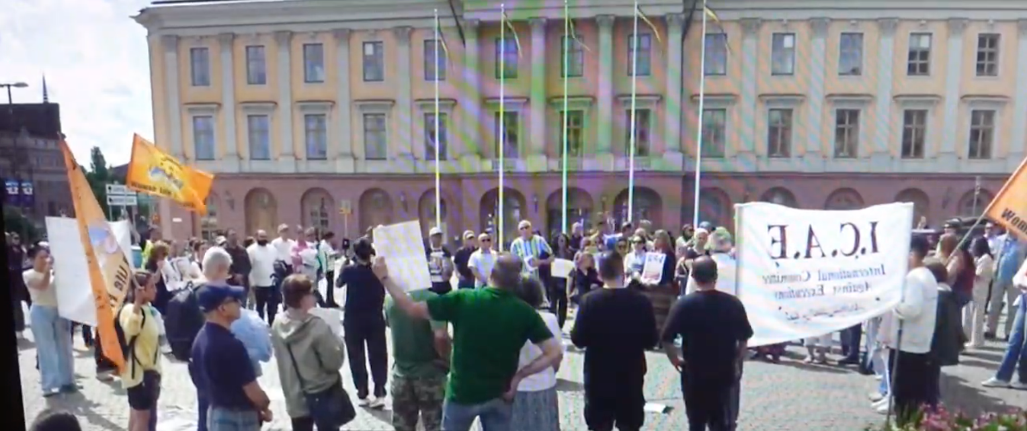 Iranians in Stockholm Rally Against Release of War Criminal 