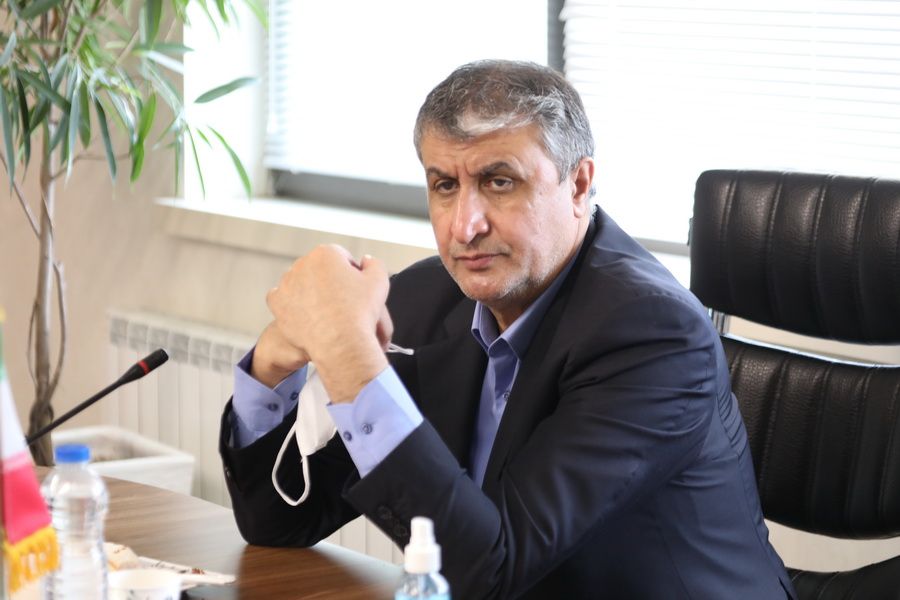 Mohammad Esmami, Iran's nuclear cheif at his office