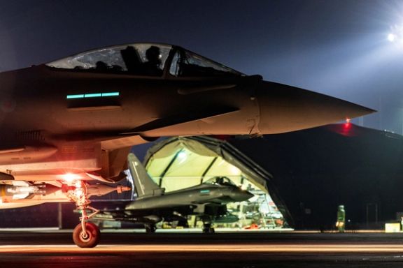 A Royal Air Force Typhoon aircraft is prepared to conduct further strikes against Houthi targets, February 24, 2024.