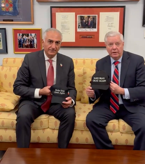 سناتور گراهام در دیدار با شاهزاده رضا پهلوی: باور دارم که کمک در راه است