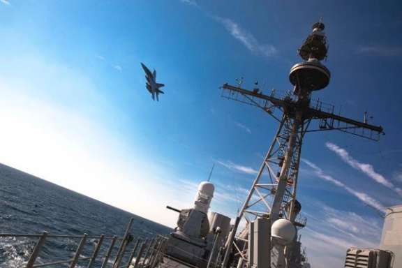 US Navy operating in the Red Sea. December 31, 2023