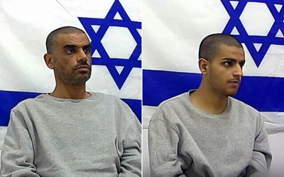 جمال حسین احمد رادی (سمت چپ) و پسرش عبدالله (سمت راست)