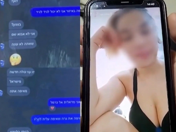 Photo of an operative chatting with an Israeli soldier to gather information during the 2023 Israel-Hamas war
