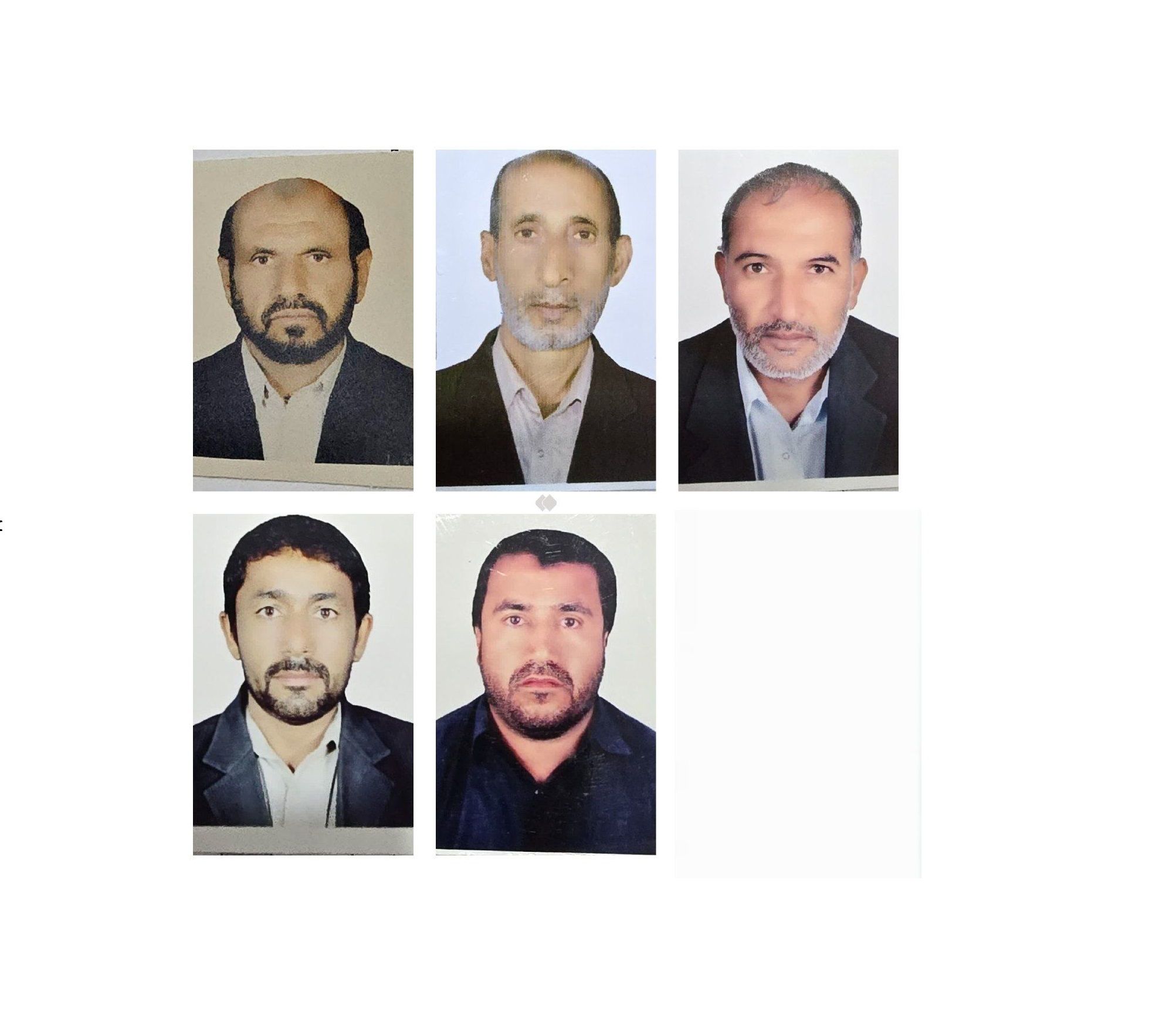 A photo released by IRGC-affiliated media purportedly showing the five victims of the attack