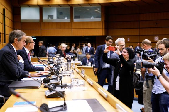 UN nuclear watchdog chief Rafael Grossi waits for the start of International Atomic Energy Agency 's (IAEA) 35-nation Board of Governors meeting in Vienna, Austria, September 11, 2023.