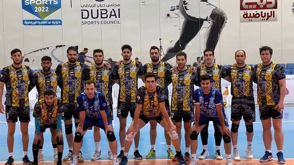 حضور تیم قهرمان لیگ ایران در مسابقات والیبال با نام و پرچم امارات