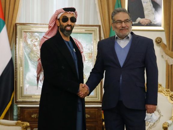 مشاور امنیت ملی امارات متحده عربی در تهران با علی شمخانی دیدار و گفتوگو کرد