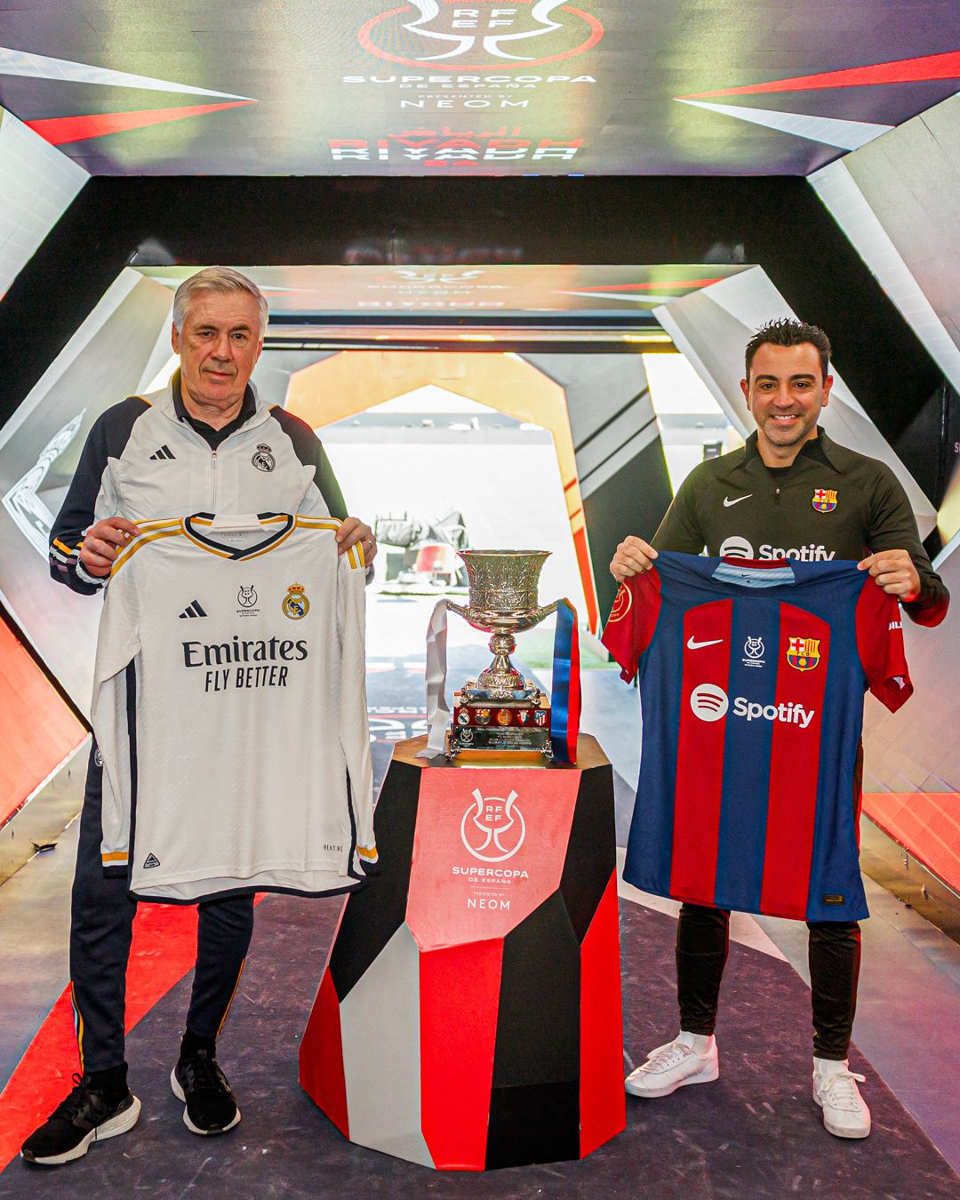 دومین الکلاسیکو فصل در عربستان سعودی؛ تعریف‌وتمجید ژاوی از آنچلوتی پیش از سوپرکاپ اسپانیا