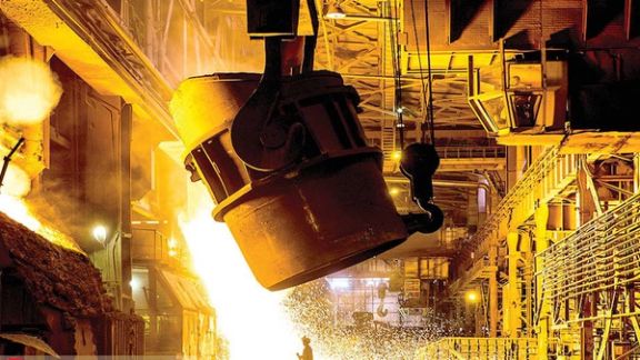 A steel mill producing valuable exports for Iran's cash-strapped economy.
