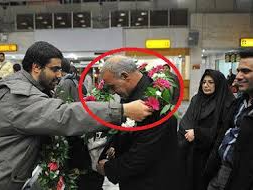 Hekmatollah Ghorbani receives a warm welcome at Tehran airport after being recalled following sexual misconduct.