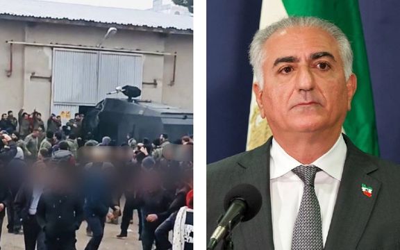 شاهزاده رضا پهلوی: جمهوری اسلامی به جای امدادرسانی، نیرو و ادوات سرکوب به خوی فرستاده است