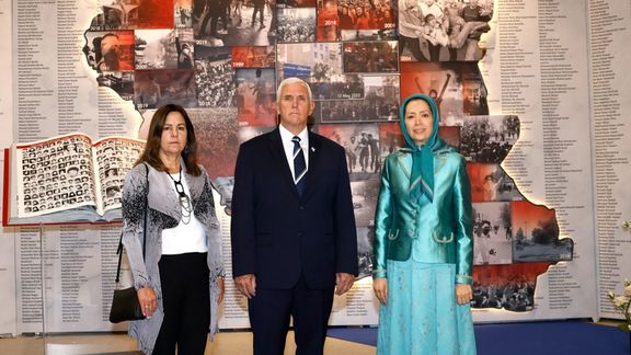 مایک پنس، معاون رییسجمهوری پیشین آمریکا، با مریم رجوی در اشرف۳ دیدار کرد