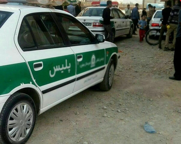 File photo shows an Iranian police vehicle in Tehran.