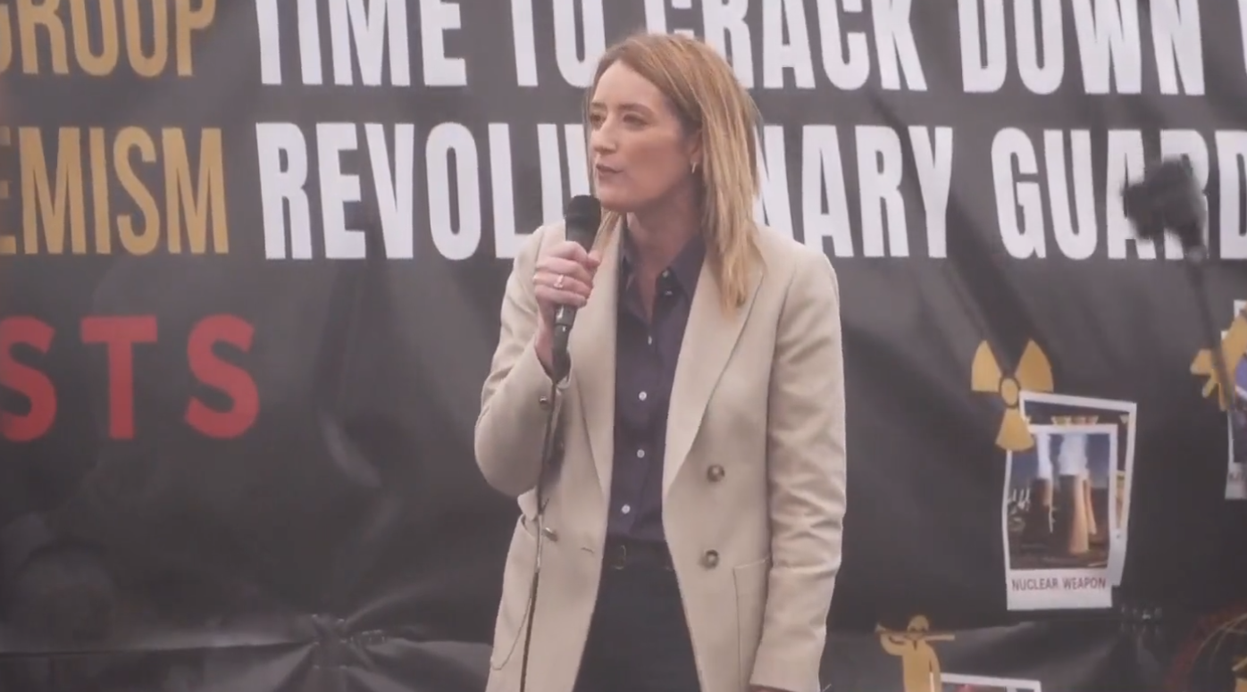 رییس پارلمان اروپا در تجمع تاریخی ایرانیان در استراسبورگ: شما سمت درست تاریخ ایستادید