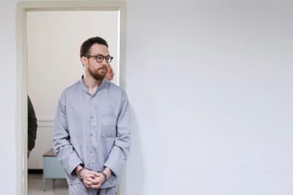 Swedish EU employee Johan Floderus attends a court session in Tehran, Iran, December 10, 2023.